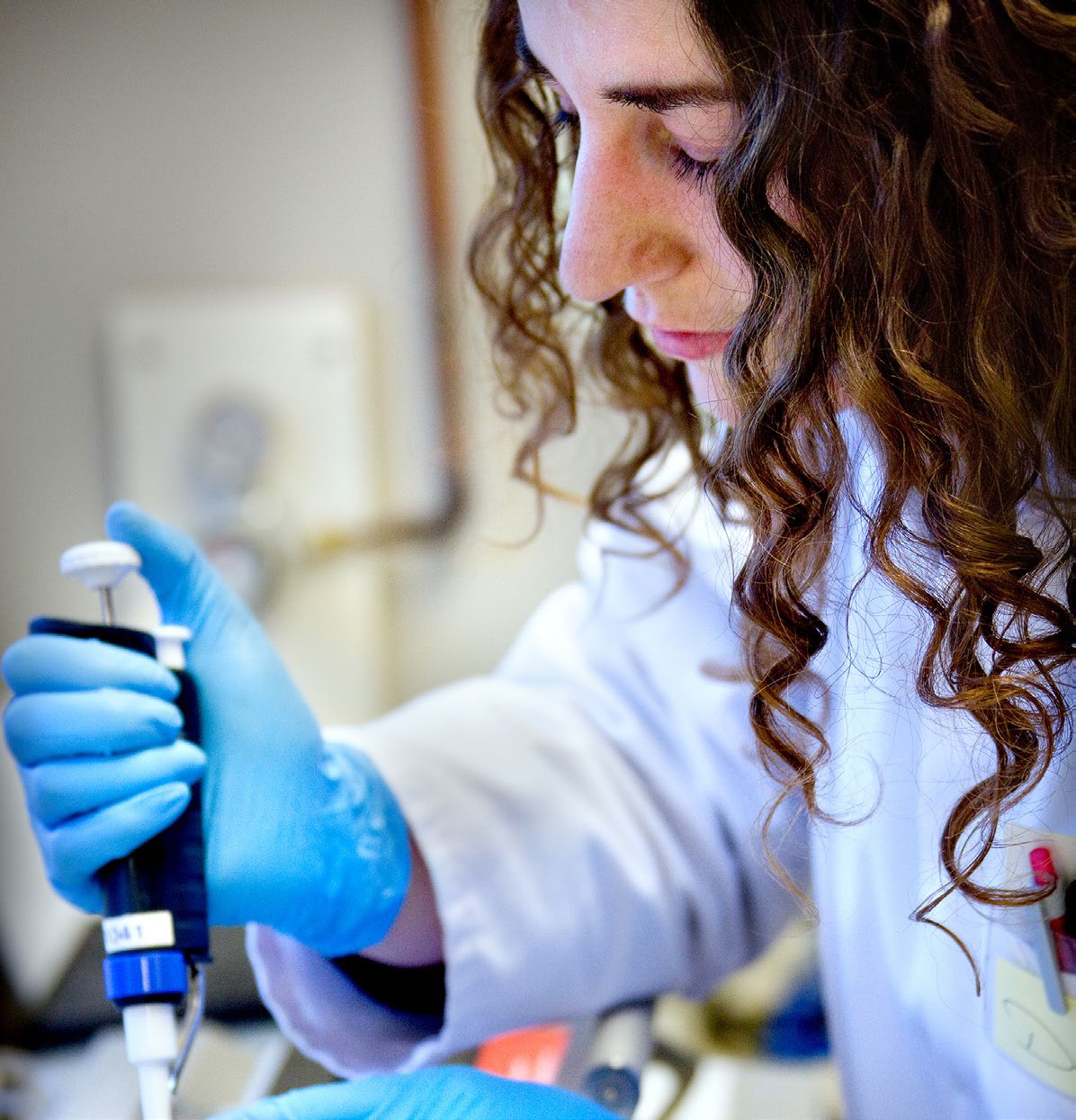 Onderzoeker in het laboratorium van Cancer Center Amsterdam